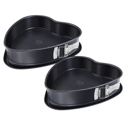 Ensemble de 2 Moules à charnière en forme de cœur 25 cm Dr. Oetker