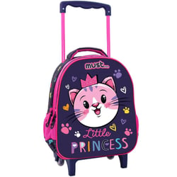 Sac à dos à roulettes Chat Little Princess maternelle 31 CM Trolley