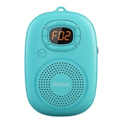 Mini Enceinte Bluetooth Portable Subwoofer Audio 77g ABS 500mAh 8h Autonomie 10m Distance 3W LED MP3 WAV Bleu YONIS