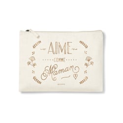 Trousse rectangulaire PM (20x13 cm) - Aime comme maman