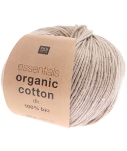 Coton à tricoter Essentials Organic Cotton DK - Rico Design Ecru (012 - TAUPE)