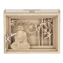 Bte cadeau bois 3D "Enjoy",FSC MixCred., nature, 11,5x8,5x5cm,kit de 11 pièces, boîte 1kit