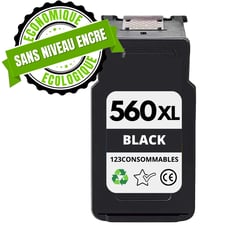 PG-560XL - Cartouche Canon PG-560 XL noir compatible PIXMA TS5350 TS5351 TS7450 - 123CONSOMMABLES