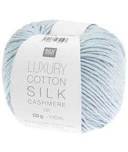 Fil exceptionnel Luxury Cotton Silk Cashmere dk - Rico Design 09 Bleu clair