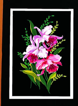 Canevas Pénélope Antique Orchidées 30x40cm