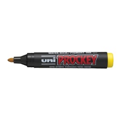 Lot de 12 marqueurs permanents pointe conique moyenne 1,8 - 2,2 mm - UNI-BALL - Jaune - PROCKEY PM122