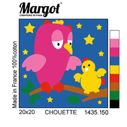 Kit canevas soudan enfant Chouette