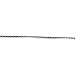 Bandes de perles en cire, argent, 20x0,4cm, 6 pces