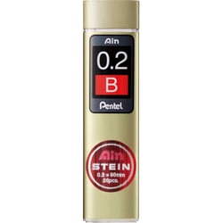 Mine de rechange pour porte-mine PENTEL - Lot de 10 étuis de 20 mines - 0,2 mm - B