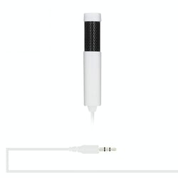 Microphone Condensateur Stéréo Portable Pour PC Mac Enregistrement Et Chat Blanc YONIS