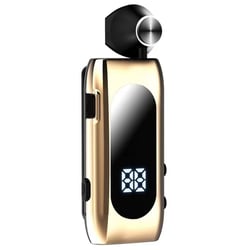 Ecouteurs Bluetooth Sans Fil Or Autonomie 20h Design Rétractable et Vibration Or YONIS