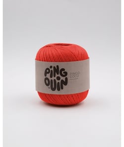 Cotons à crocheter PINGO COCO - Pingouin - Certifié Oeko-Tex Rouge (ROUGE ORANGE)