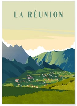 Affiche La Réunion 2 | A3 : 29,7x42cm
