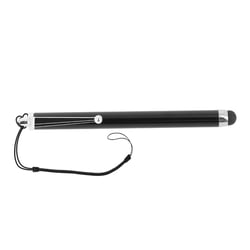 Akashi Stylet Écran tactile Universel Pointe Caoutchouc Dragonne extensible Noir