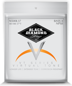 Black Diamond® Nickel Naturel NPS8 Long Scale 40/100 - Cordes pour Basse
