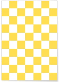 Affiche Damier Jaune | A3 : 29,7x42cm