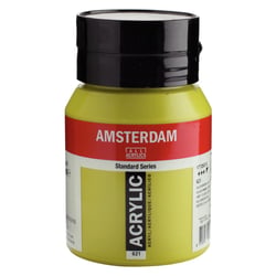 Peinture Acrylique - Vert olive clair - 621 - Amsterdam - Pot de 500ml