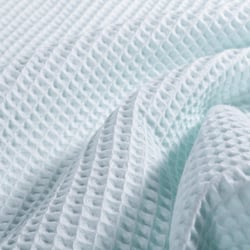 Tissu Nid d'abeille  Bleu céladon