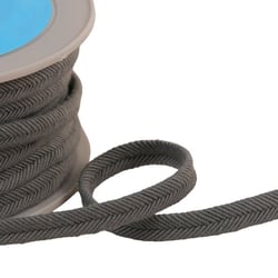 Double cordon fils 10mm gris moyen au mètre