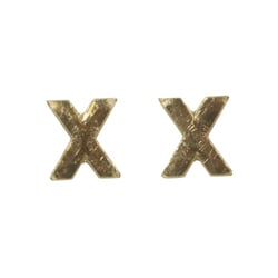 Lettres en cire - X - , or, 9mm, 2 pces