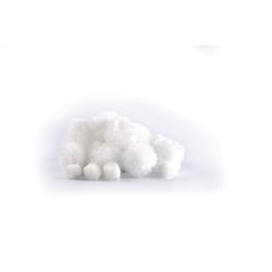 24 POMPONS LAINEUX Ø15 et Ø 30 MM NEIGE