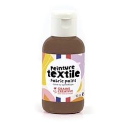 PEINTURE TEXTILE CHOCOLAT 50ML