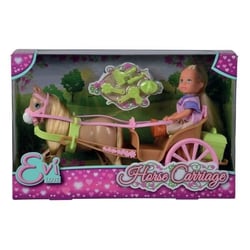 Caleche et cheval pour poupée STEFFI LOVE Evi - 12cm - Accessoires inclus