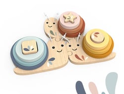 Jouet à bascule jeu de l escargot en bois - Speedy Monkey