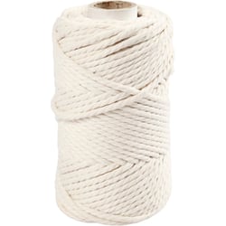 Cordon pour macramé, L : 55 m, d 4 mm, blanc cassé, 330 gr/ 1 rouleau
