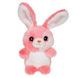 Peluche - Lapin cloudy 15 cm - corail