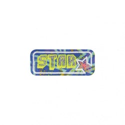 Lot de 3 écussons thermocollants sport fluo star 2,5x7cm