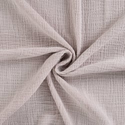 Tissu Double gaze de Coton Réversible uni Ecru