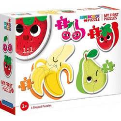 4 puzzles progressifs fruits 2 - 3 - 4 - 5 pieces - clementoni - 20815
