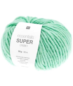 Laine à tricoter Essentials Super Chunky 50 gr - Rico Design 022 Vert Pastel