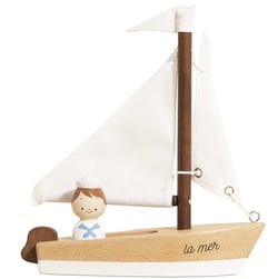 Voilier Et Son Capitaine en bois - Le Toy Van - Beige