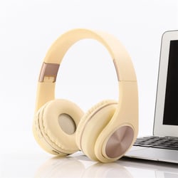 Casque Audio Bluetooth 4.2 Or Super Basse Avec Contrôle Complet Et Lecture Musique Or YONIS