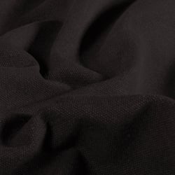 Tissu Toile Canvas d'ameublement uni Noir