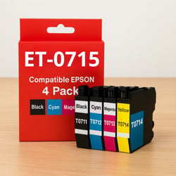 Pack de Cartouches Compatibles EPSON T0711-T0712-T0713-T0714 Imprimantes Stylus 78, 91, 92, Stylux DX, Stylux Office, Stylux SX