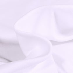 Tissu Jersey Bord côte uni Blanc