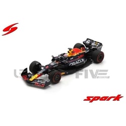 Voiture Miniature de Collection - SPARK - RED BULL RB19 - Vainqueur GP Espagne 2023 - Bleu/Rouge/Jaune