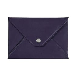ENVELOPPE PAPIERS IDENTITE - CUIR Satiny - 14x9,5 cm