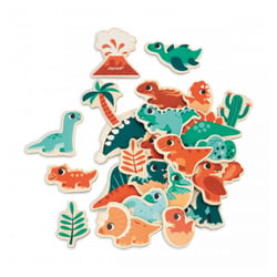 Magnets Dinosaures 24 pièces - Janod - Orange