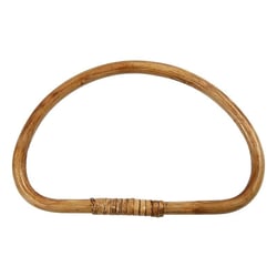 Anse de sac arrondi en bambou - 20 x 13 cm