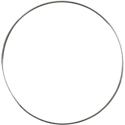 Anneau métallique, d 7 cm, ép. 1,5 mm, argent, 10 pièces/ 1 Pq.