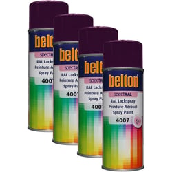 4 sprays de peinture Belton Spectral RAL4007 violet pourpre 400ml