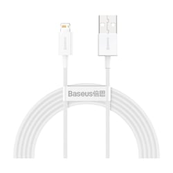 Baseus Câble de Charge et Transfert USB-Lightning Rapide 2,4A 2m Rapide Blanc