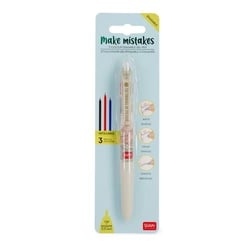 Stylo roller effaçable Legami - Make Mistakes Travel - Multicolore - Pointe 0.5 mm