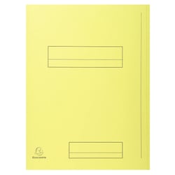 Paquet de 50 chemises imprimées 2 rabats SUPER 210 - 24x32cm - Canari - x 5 - Exacompta