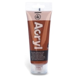 Tube Soft Plastique 75ml Peinture Acrylique Fine Sienne Brulé 730 PRIMO