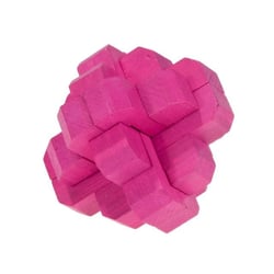 Casse-tête bambou Le nœud rond magenta - Fridolin